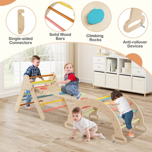 Wooden climbing triangle - climbing,