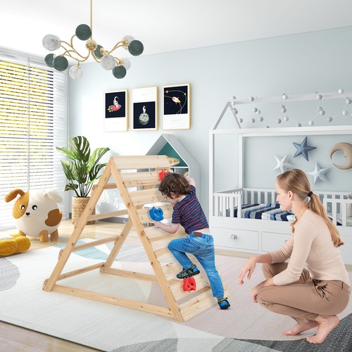 Wooden climbing frame - wooden, with