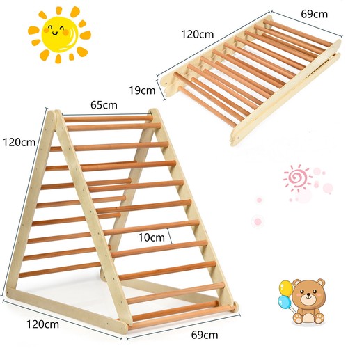 Wooden toddler climbing - climbing, frame
