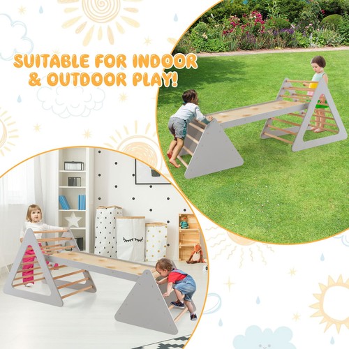 Wooden climbing frame ramp - wooden,